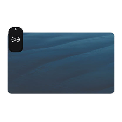 Perfect Blue [LED Gaming Mouse Pad, Wireless Charging]