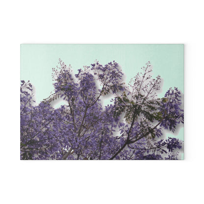 Jacarandas [Glass Cutting Board]