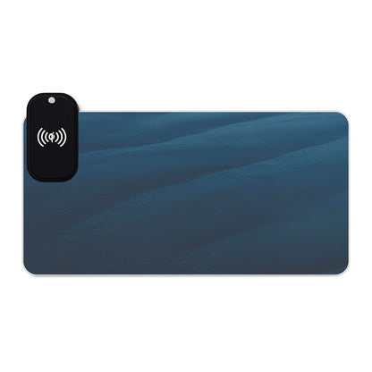 Perfect Blue [LED Gaming Mouse Pad, Wireless Charging]