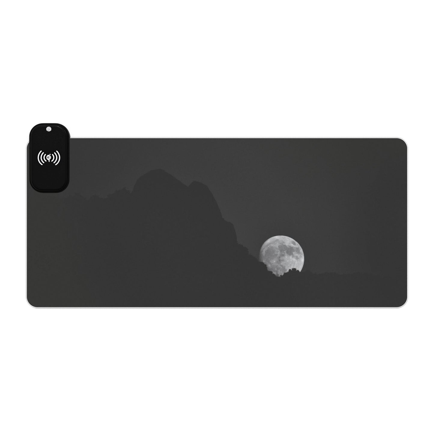 Moon Over Alpine [LED Gaming Mouse Pad, Wireless Charging]