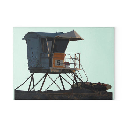 Lifeguard Tower 5 [Glass Cutting Board]