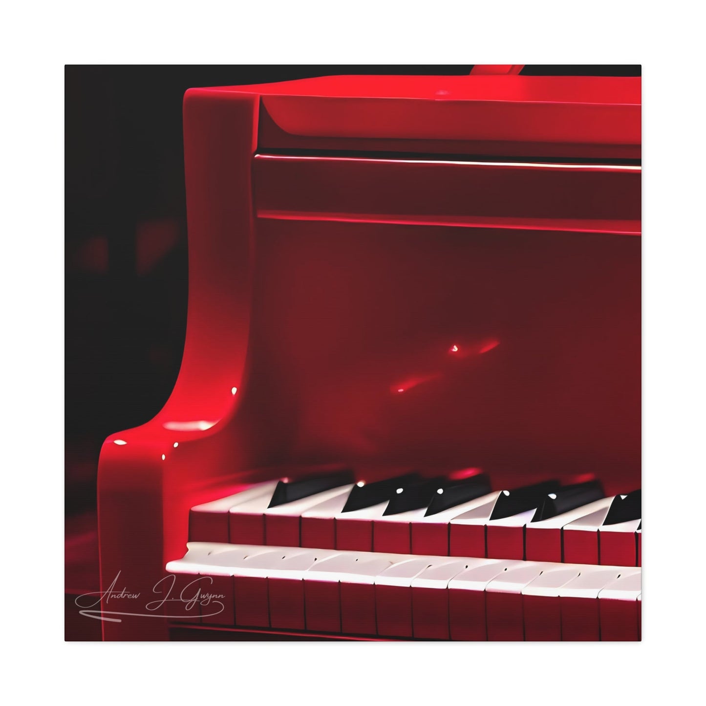 The Red Piano [Canvas Gallery Wraps]