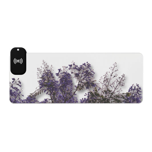 Jacarandas [LED Gaming Mouse Pad, Wireless Charging]