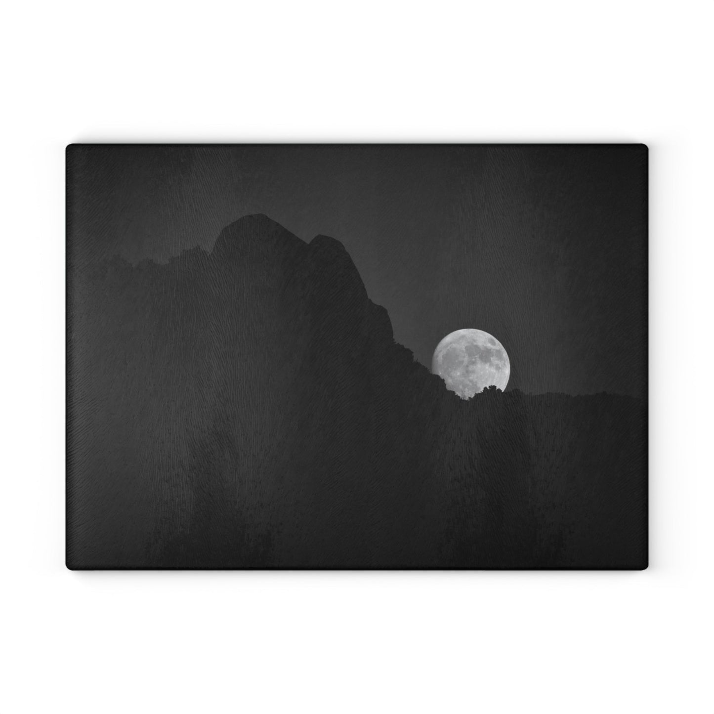 Moon Over Alpine [Glass Cutting Board]