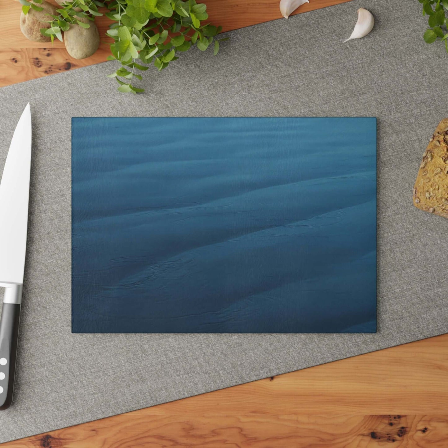 A Perfect Blue [Glass Cutting Board]