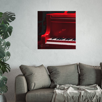 The Red Piano [Fine Art Poster]