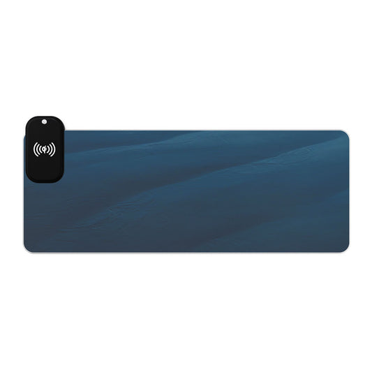 Perfect Blue [LED Gaming Mouse Pad, Wireless Charging]