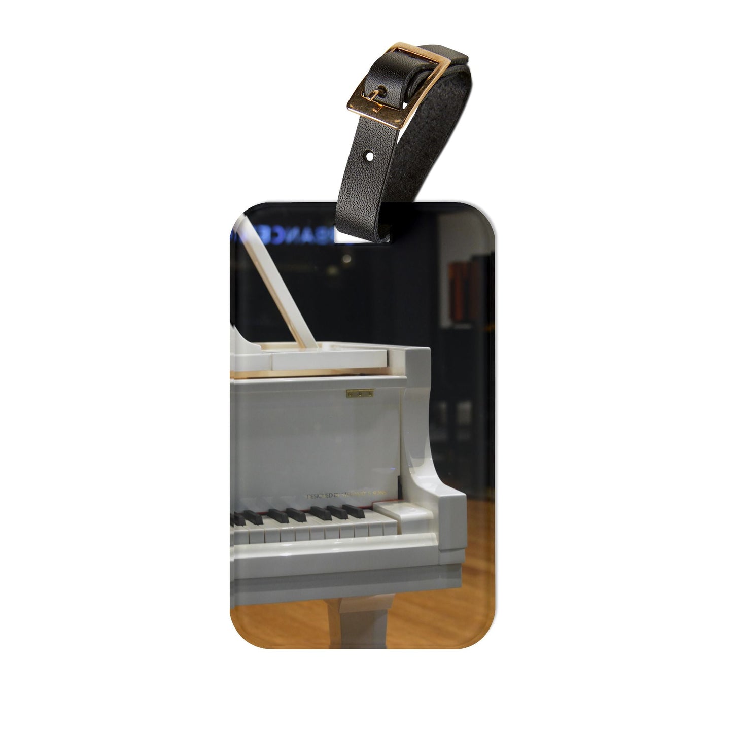 White Piano [Luggage Tag]