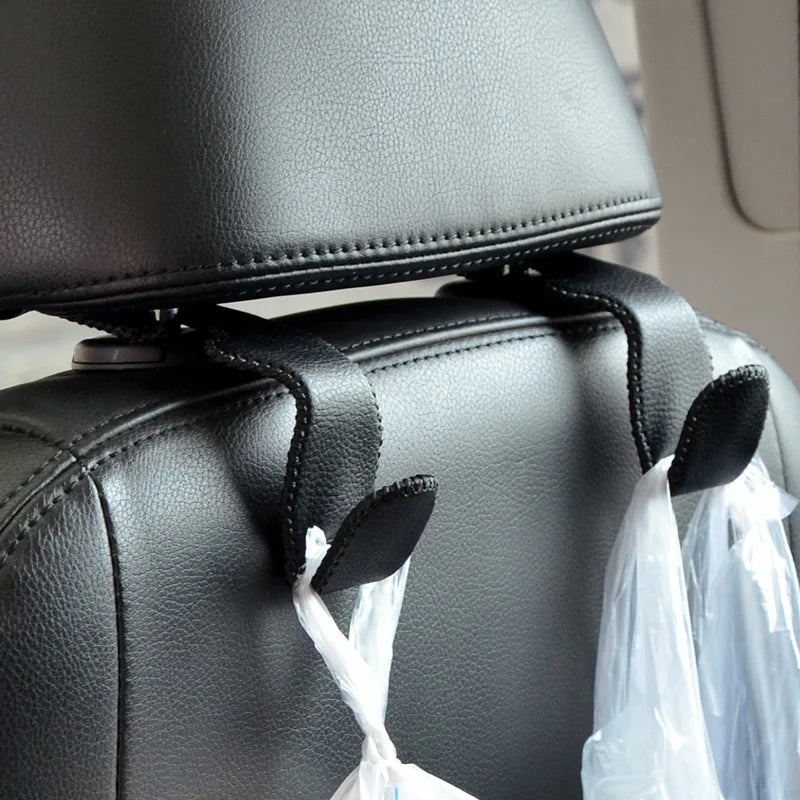 Leather Hidden Back Hanger Storage Holder Organizer