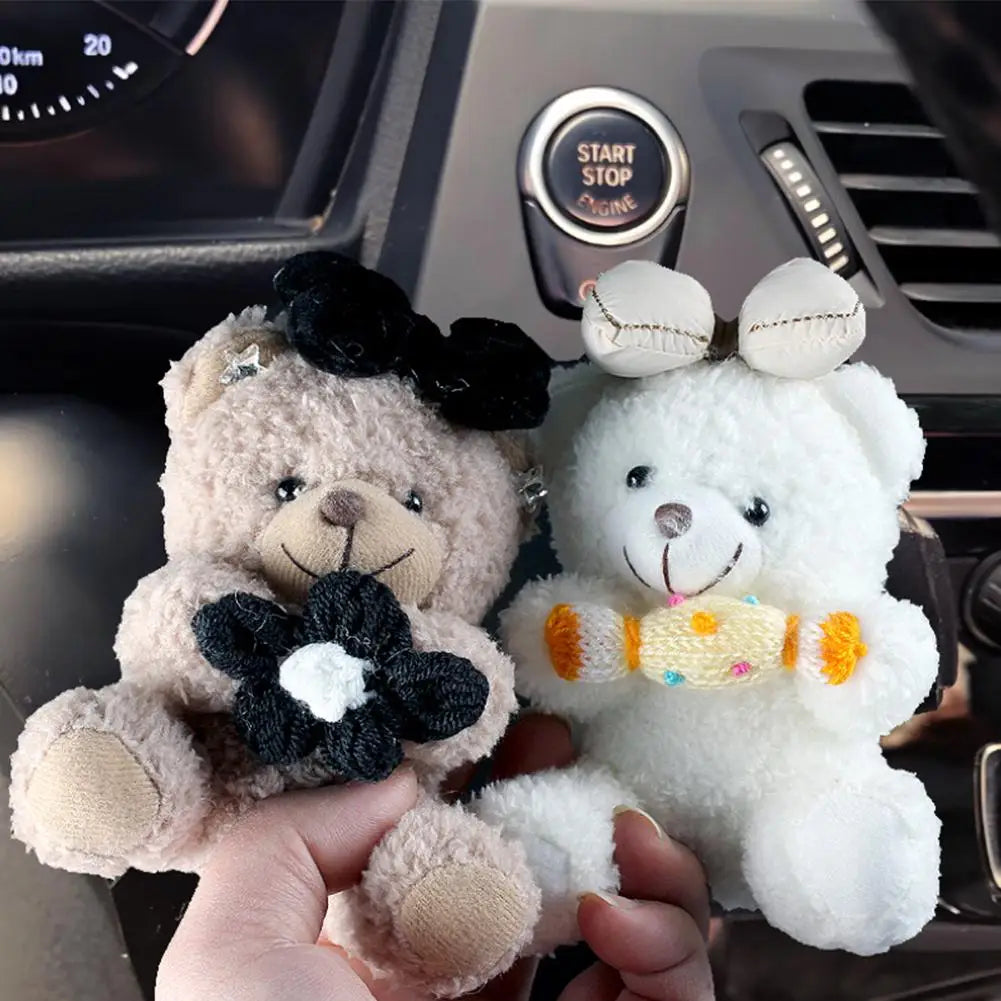 Cute Bear Car Gear Shift Decoration Plush Doll Turn Signal Wiper Doll