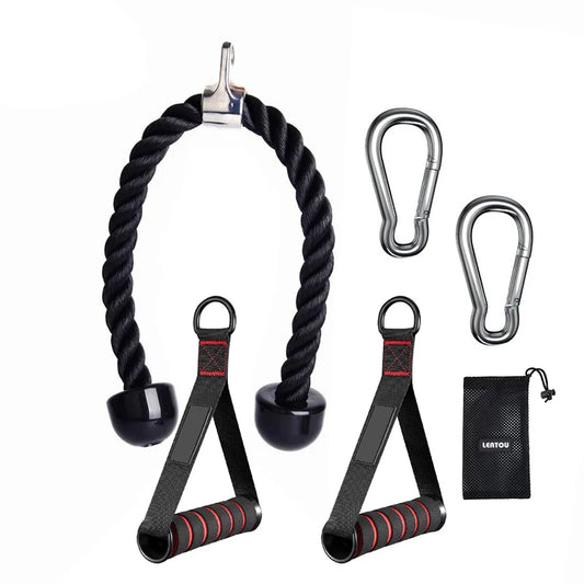 Triceps Lowering Rope Face Pull Handles Push Pull Down Cord