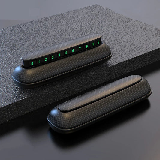 Temporary Parking Phone Number Signs Double Sided Push To Hide