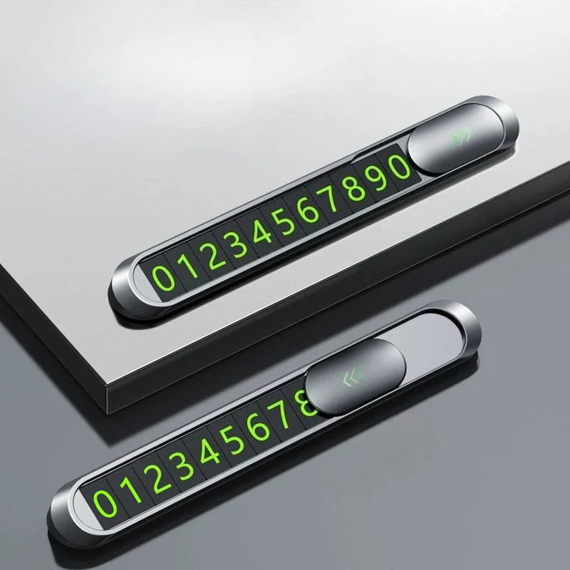 Temporary Parking Card Phone Number Card Car Sticker