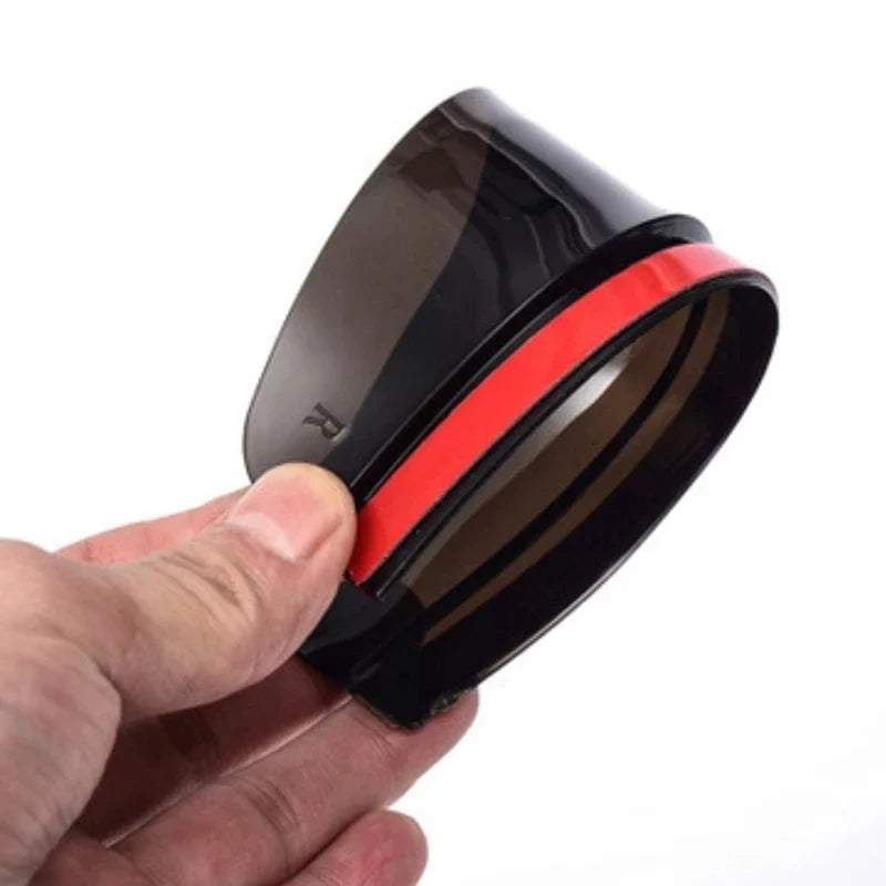 2Pcs Car Rearview Mirror Rain Eyebrow Visor Carbon Fibe Cover