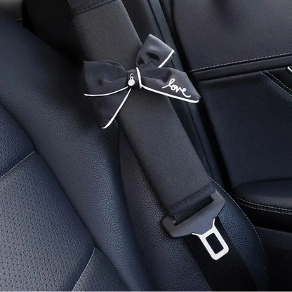 1Pcs Cute Women Bowknot Soft Plush Car Seat Belt Cover