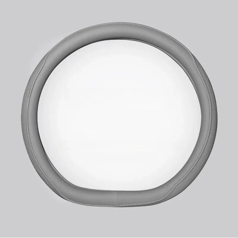 Embossed PU Leather Patchwork Car Steering Wheel Cover