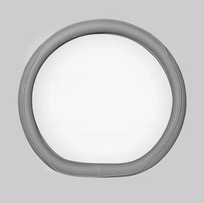 Embossed PU Leather Patchwork Car Steering Wheel Cover