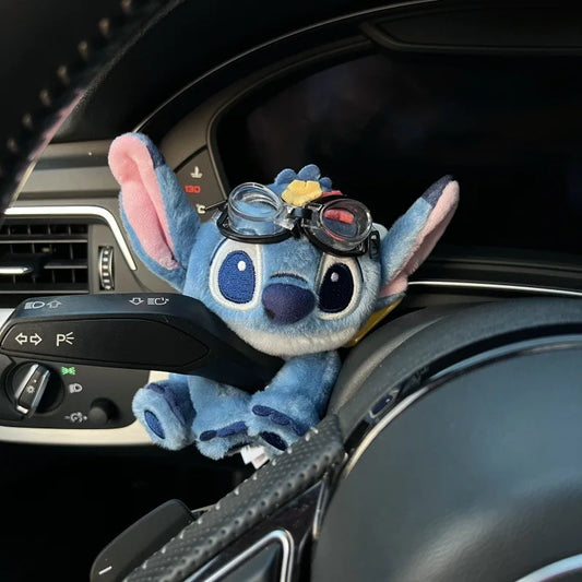 Stitch Plush Car Gear Shift Pendant Car Interior