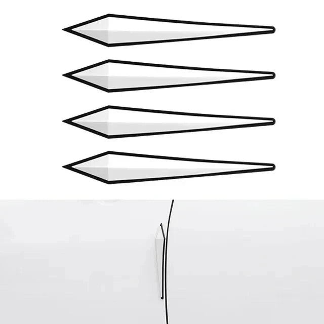 4Pcs Car Antis-scratch Protective Sticker Body Bumper Anti-Collision Protection