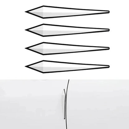 4Pcs Car Antis-scratch Protective Sticker Body Bumper Anti-Collision Protection