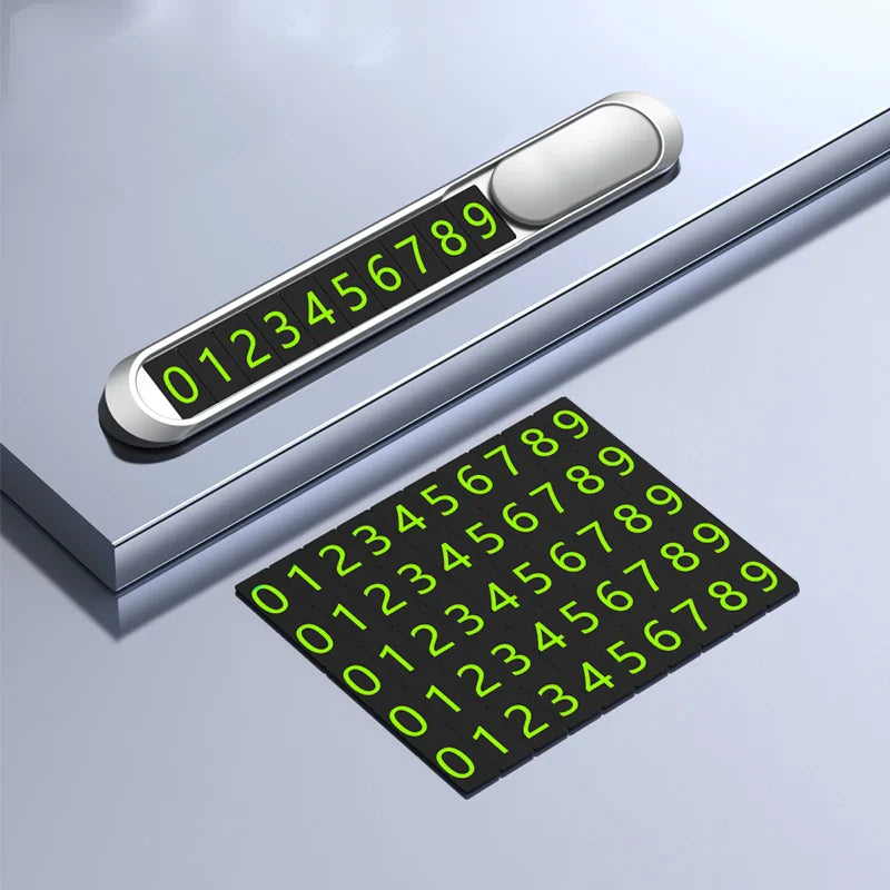 Temporary Parking Card Phone Number Card Car Sticker