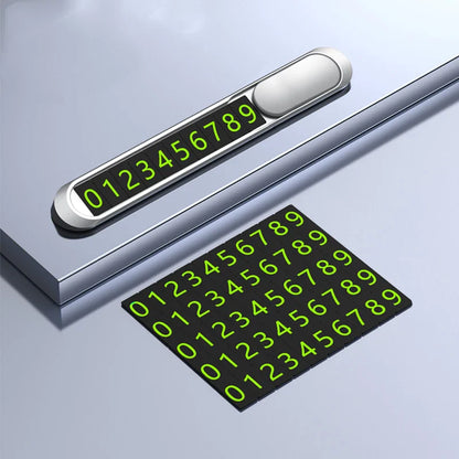 Temporary Parking Card Phone Number Card Car Sticker