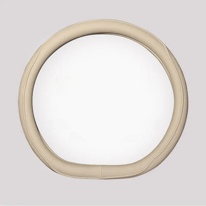 Embossed PU Leather Patchwork Car Steering Wheel Cover