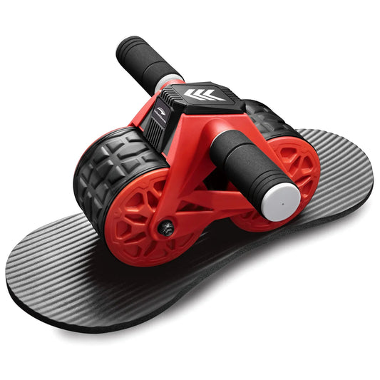 Abs Wheel Roller Automatic Rebound with Knee Pad Mat
