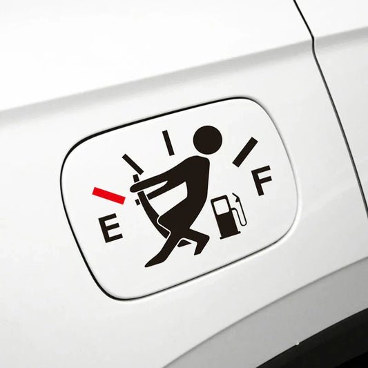 High Gas Consumption Decal Fuel Gage Empty Stickers