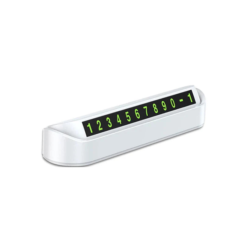 Luminous Car Temporary Parking Card Phone Number Card Plate