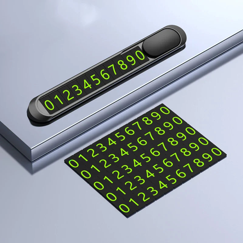 Temporary Parking Card Phone Number Card Car Sticker