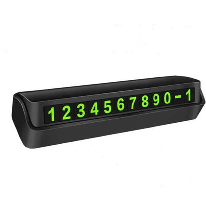 Luminous Car Temporary Parking Card Phone Number Card Plate