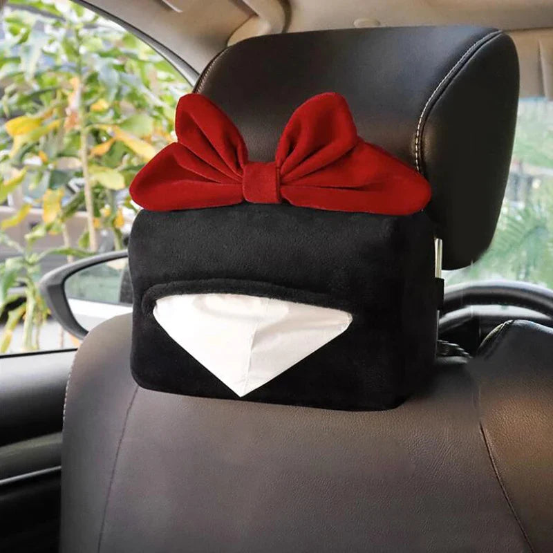 1Pc Cute Cartoon Red Bowknot Car Neck Pillow
