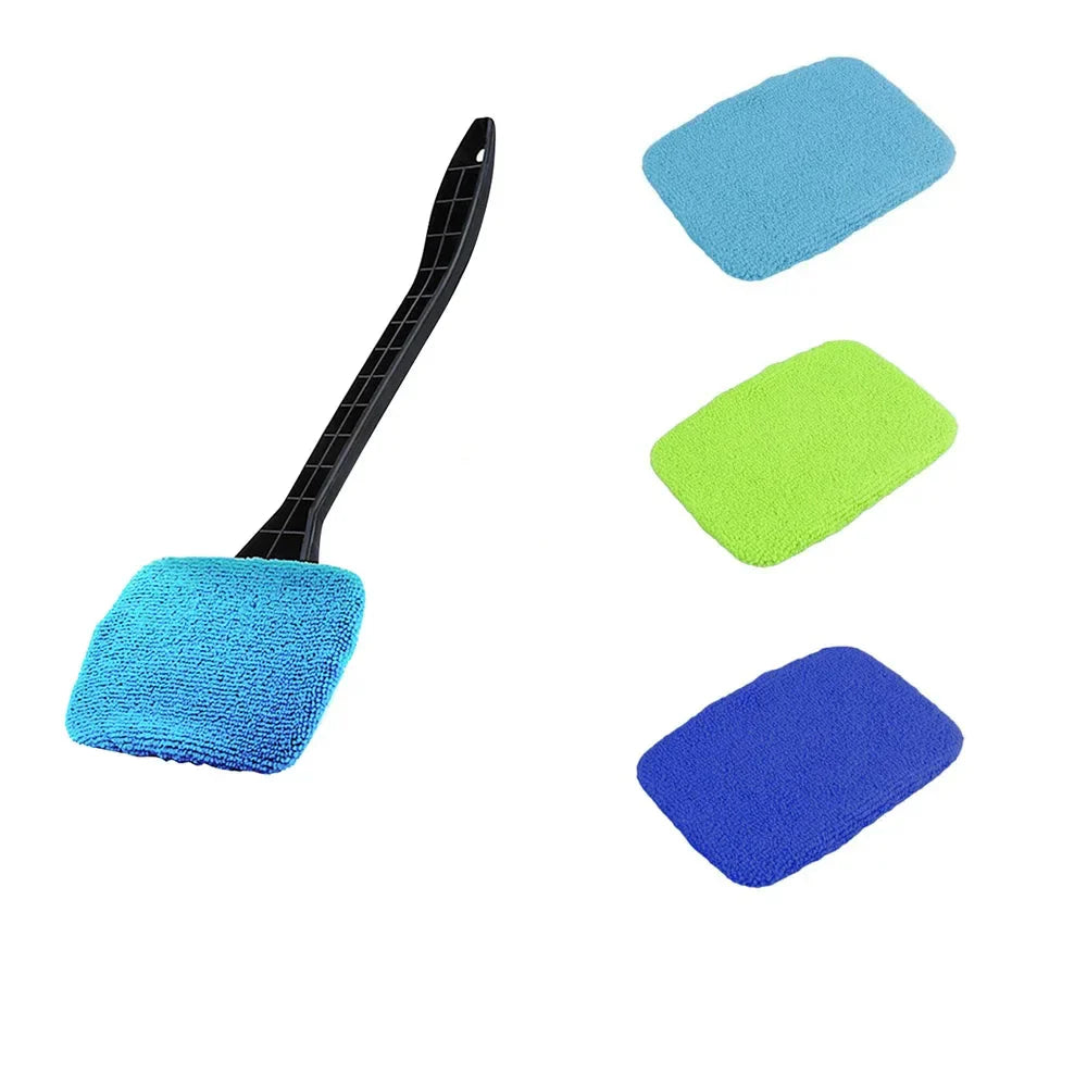 Car Window Cleaner Brush Kit Windshield Microfiber Cleaning Wash Tool