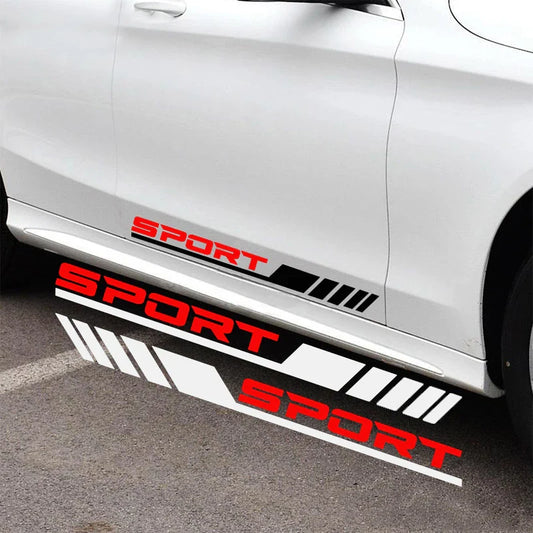 1 Pair Car Door Side Sport Reflective Sticker
