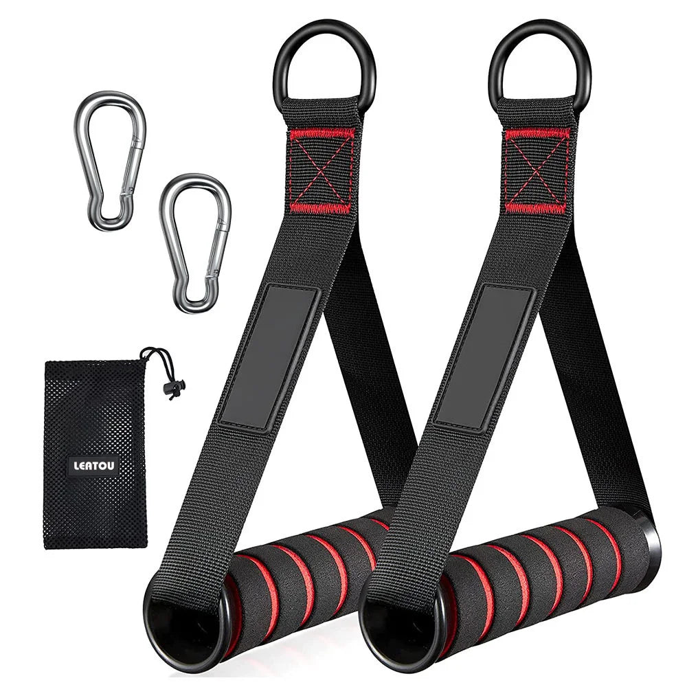 Triceps Lowering Rope Face Pull Handles Push Pull Down Cord